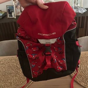 Porsche Design Kids' Red and Black Car Backpack